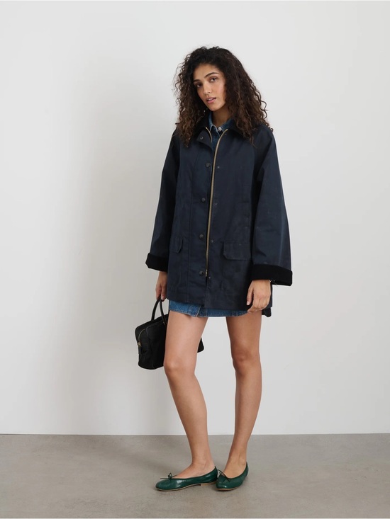 Alex Mill Jackets & Blazers - Alex Mill Chiltern Street Jacket In Waxed Cotton Navy M